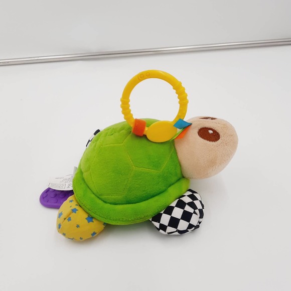 Baby Green Turtle Teething Toy mirror crinkles Le Bebe Favorite Replacement - Picture 1 of 7